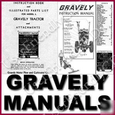 Gravely model l service manual parts user -14- manuals 