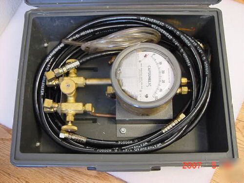 Dwyer capsuhelic differntial pressure gage # 4050C 0-50