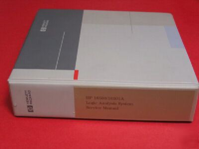 Hp 16500/16501A logic analysis system service manuals