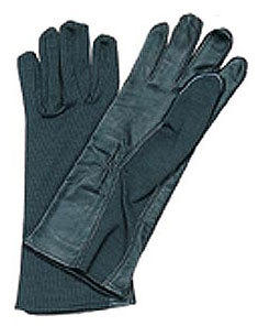 Military spec leather flight gloves black size 9 large