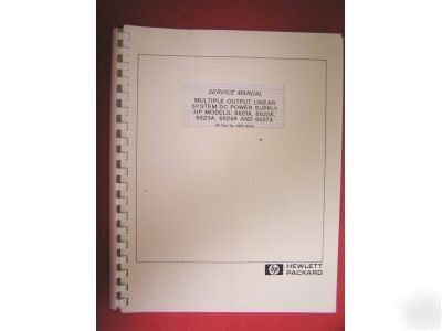 Hp 6621A, 22A, 23A, 24A & 27A service manual