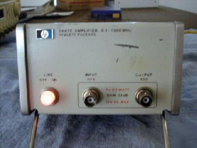Hp/agilent 8447E 0.1 to 1300 mhz amplifier w/manual 