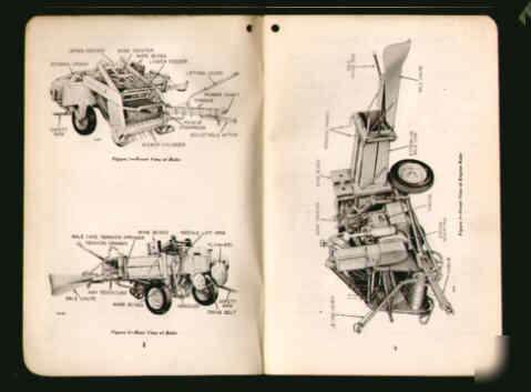 John deere 116W pick up baler operator's manual jd 1949