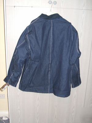 Dickies blanket lined denim coat jacket xl