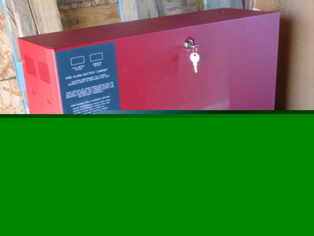 Fire lite alarm battery cabinet