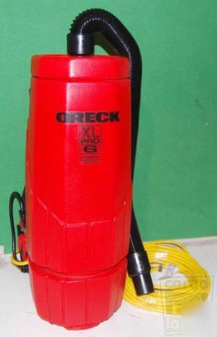 New oreck XLPRO6Z 6 qt backpack vacuum cleaner 