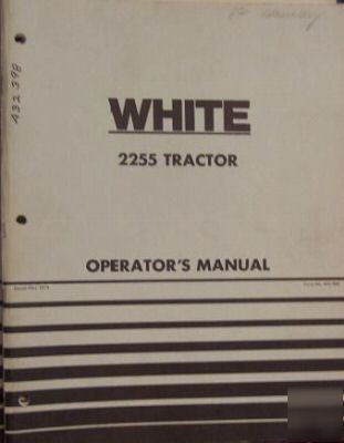 White, oliver 2255 tractor operators manual - nice 