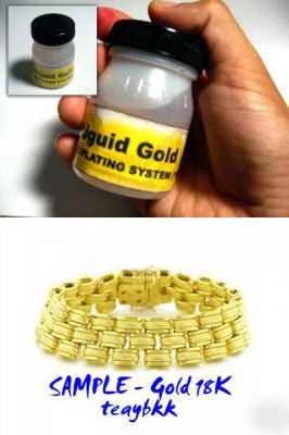 New liquid gold electro plating 18KT 100CC