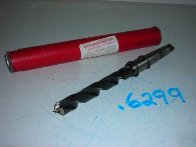  cleveland taper shank coolant drill .6299'' #2 mt