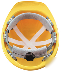 North hard hat ansi type 1 class e/g/c w/ratchet yellow