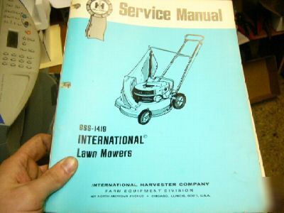 Older international lawn mower service manual