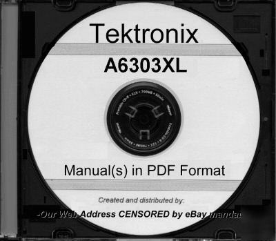 Tek tektronix A6303XL instruction manual