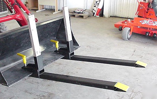 2000# cap.clamp-on pallet forks for front end loaders