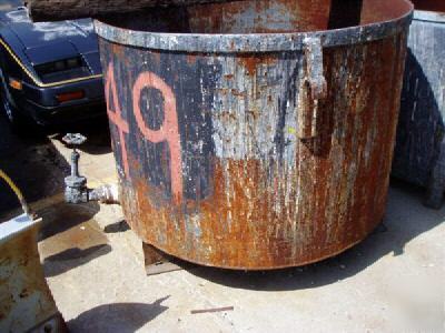 341 gallon carbon steel mixing tub 22468