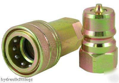 700-12-12S hydraulic hose quick coupler set - 3/4