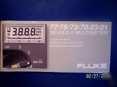 Fluke 77 series ii multimeter complete