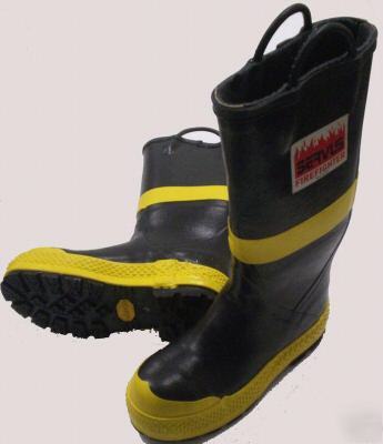 Servus 1492 rubber firefighting boot 13-narrow