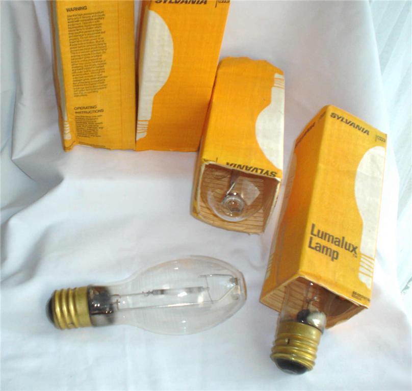 Lot~4 sylvania lumalux 50 watt sodium lamp/lightbulb