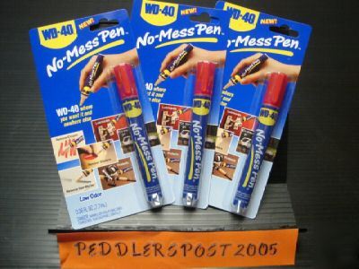 ~wd-40 no mess pen~3 pack~great for on the go~+ bonus~