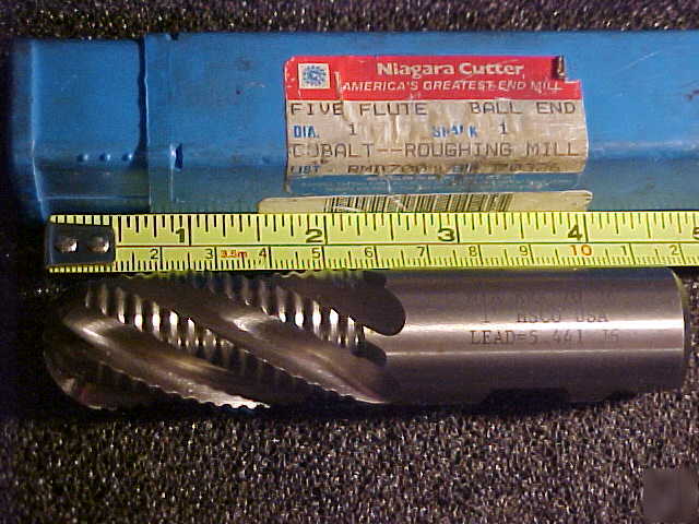 1.000 niagara 5 fluted ball nosed cobalt roughing end