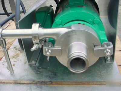 Centrifugal sanitary pump 115 volt 20 gpm romicon haas