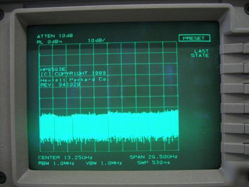 Hp (agilent) 8563E spectrum analyzer w/ option 026