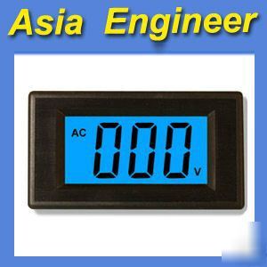 3 1/2 blue lcd digital volt panel meter ac 0-500V