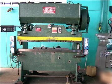 Chicago 6' x 45 ton mechanical press brake ~ 30/45 tons