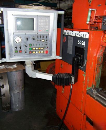 Warner & swasey SC28 cnc lathe - retrofit in 2000