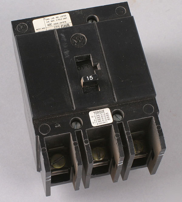 Westinghouse 15 amp circuit breaker GHB3015 