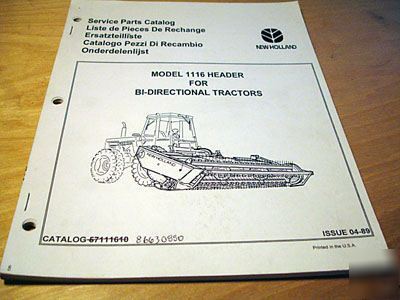 New holland 1116 header manual ford 9030 276 versatile