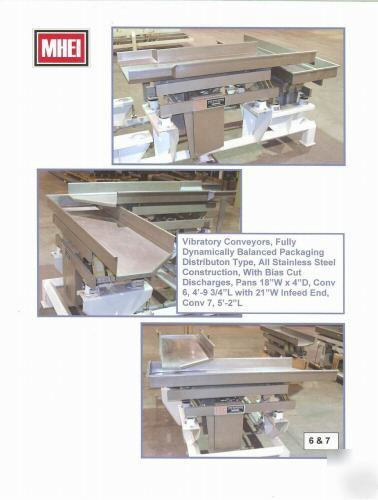 (3) vibratory conveyor - stainless steel packaging conv