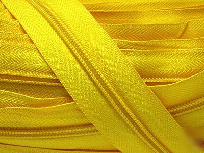#5 nylon coil zipper chain 20YD (506) yellow