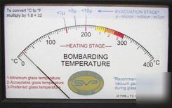 Bombarder temperature gauge, neon sign plant equipment 