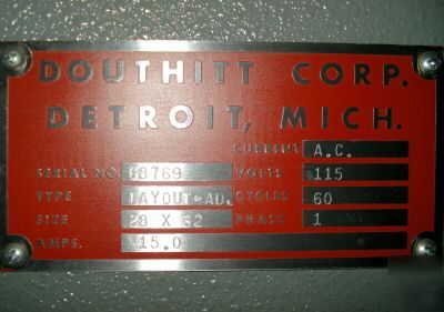 Douthitt illuminated layout table