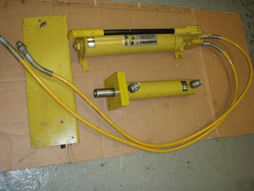 Enerpac double acting pump and piston