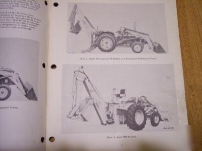 International wagner backhoes and loaders service book