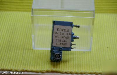 Narda model 411AJ201 2-18GHZ pin switch with driver