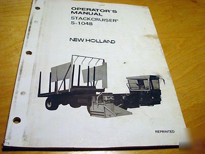 New holland 1048 super bale wagon operator's manual nh