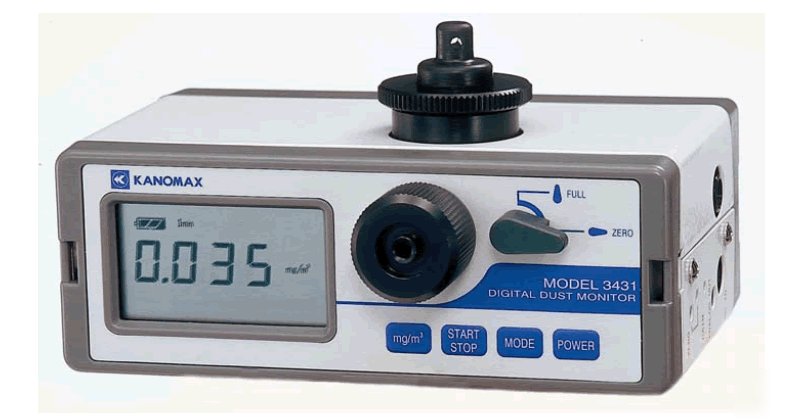 New kanomax 3431 digital aerosol / dust monitor 