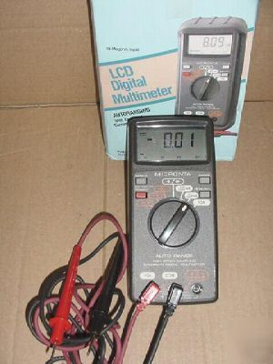 Micronta 10 megohm lcd digital multimeter autoranging