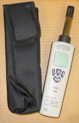 Supco digital psychrometer w/dew point and wet bulb