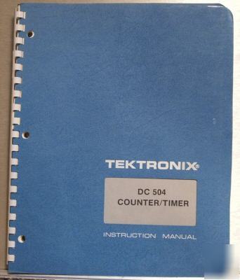 Tek DC504 dc-504 original service / operating manual