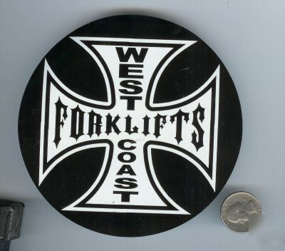 Wc forklift decal for fork lift truck lover