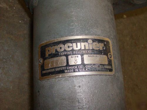 Procunier 3 al tapping head automatic lead screw tap 