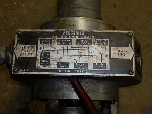 Procunier 3 al tapping head automatic lead screw tap 