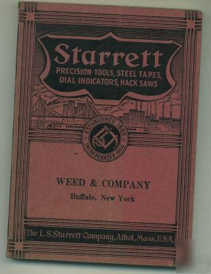 Scarce 1938 l.s. starrett catalog, precision tools etc.