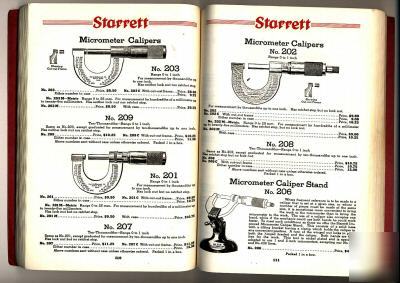 Scarce 1938 l.s. starrett catalog, precision tools etc.