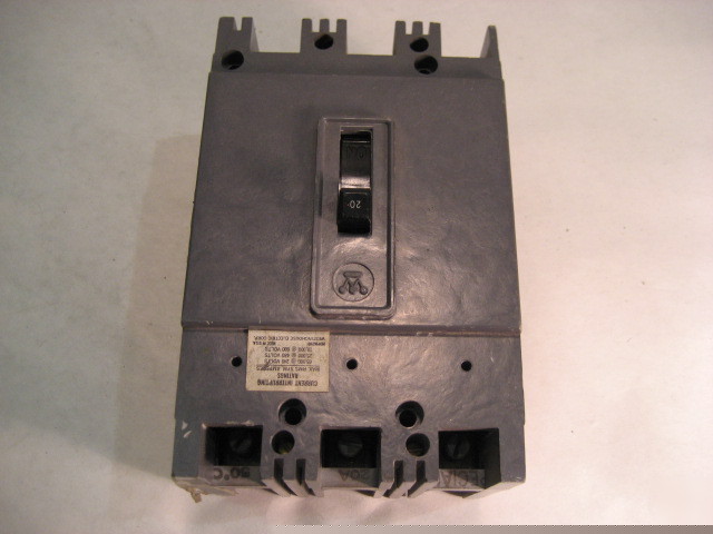 Westinghouse 100A electric circuit breaker HFA3020V