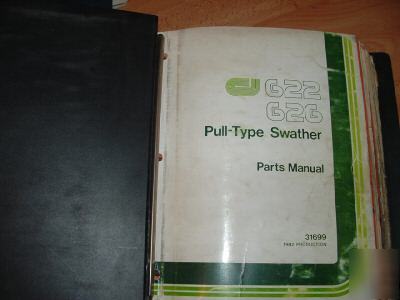 Co-op implements 622 626 702, 500 swather parts manuals